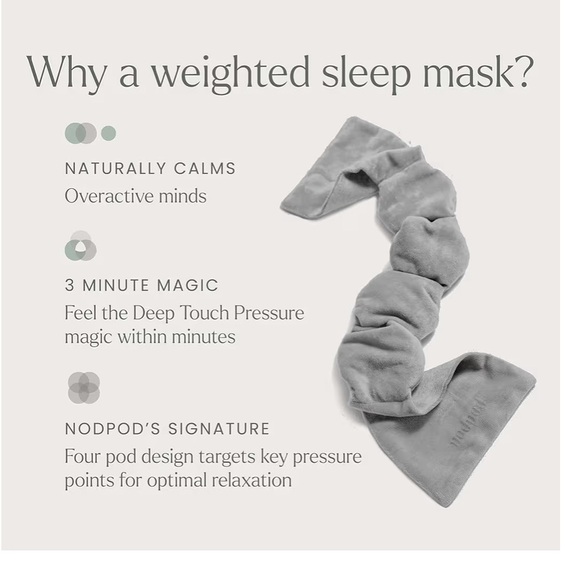 Nodpod Gray Weighted Eye Blanket - Picture 3 of 6